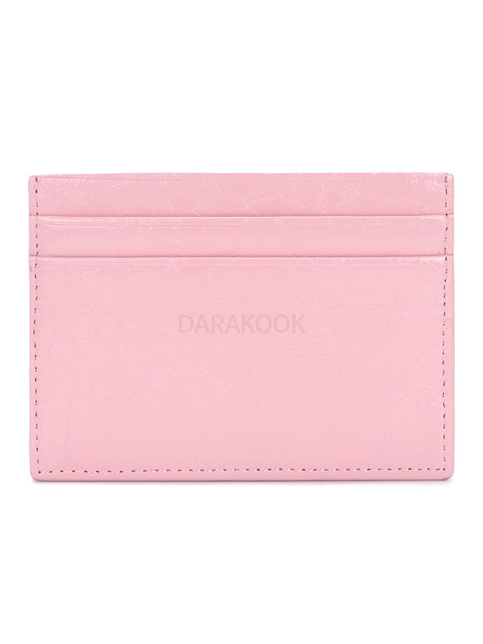 GLOSSY CARD WALLET IN PINK